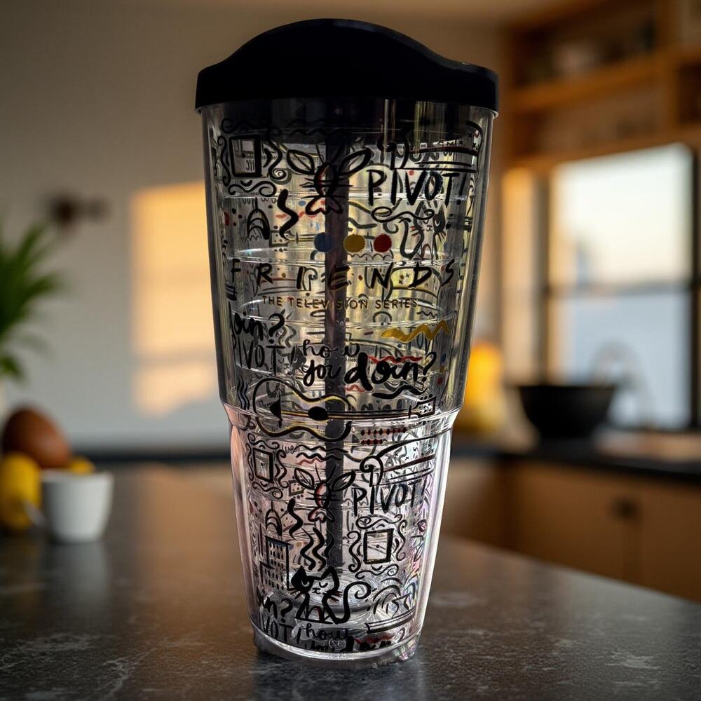 Tervis Friends TV Show 24 oz Insulated Travel Tumbler With Black Lid